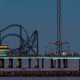 Moonrise at Galveston Island Historic Pleasure Pier in Texas, US. (Sergio Garcia)